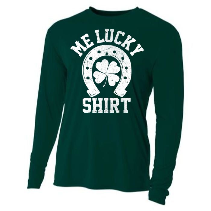 Me Lucky Shirt Horseshoe Cooling Performance Long Sleeve Crew