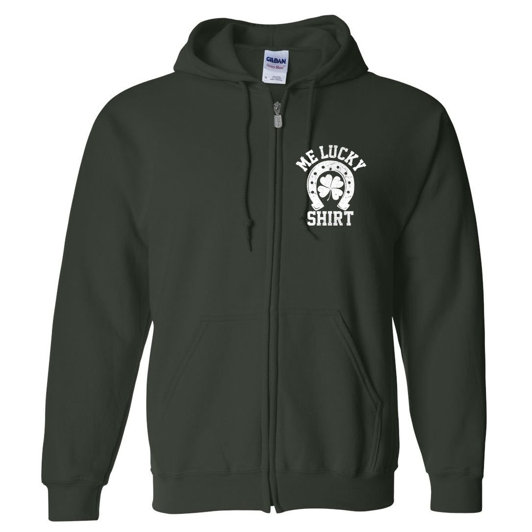 Me Lucky Shirt Horseshoe Full Zip Hoodie