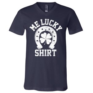 Me Lucky Shirt Horseshoe V-Neck T-Shirt