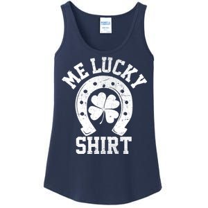 Me Lucky Shirt Horseshoe Ladies Essential Tank