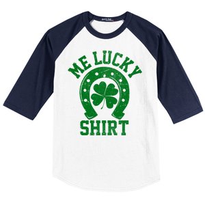 Me Lucky Shirt Horseshoe Baseball Sleeve Shirt