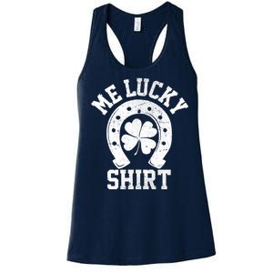 Me Lucky Shirt Horseshoe Women's Racerback Tank