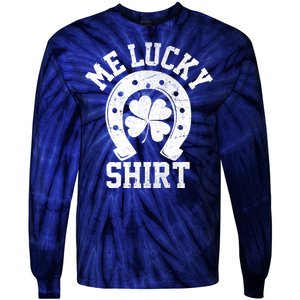 Me Lucky Shirt Horseshoe Tie-Dye Long Sleeve Shirt