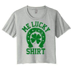 Me Lucky Shirt Horseshoe Women's Crop Top Tee