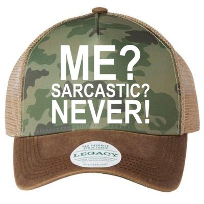 Me Sarcastic Never Funny Legacy Tie Dye Trucker Hat