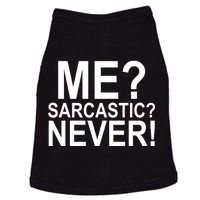 Me Sarcastic Never Funny Doggie Tank