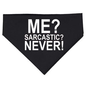 Me Sarcastic Never Funny USA-Made Doggie Bandana