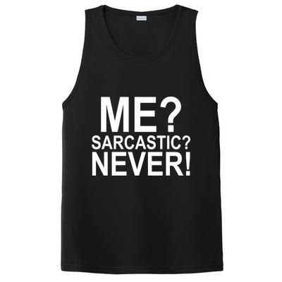 Me Sarcastic Never Funny PosiCharge Competitor Tank