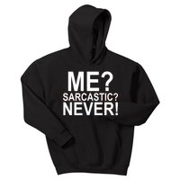 Me Sarcastic Never Funny Kids Hoodie