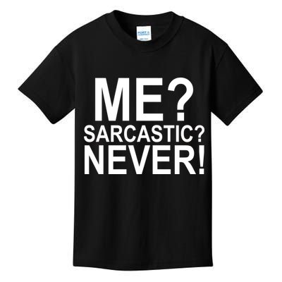 Me Sarcastic Never Funny Kids T-Shirt