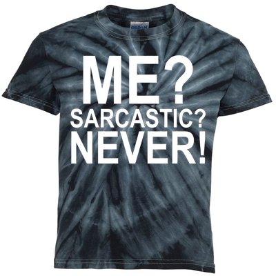 Me Sarcastic Never Funny Kids Tie-Dye T-Shirt