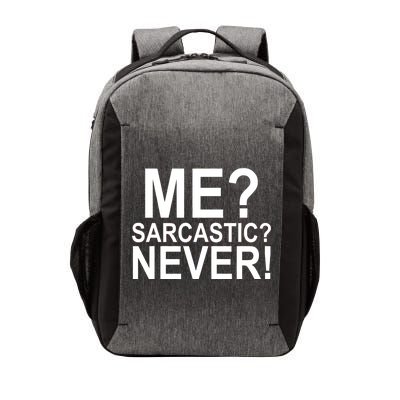 Me Sarcastic Never Funny Vector Backpack