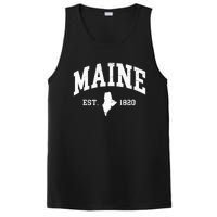 Maine Est 1820 Distressed Worn Design Classic PosiCharge Competitor Tank