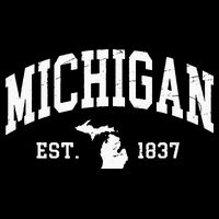 Michigan Est 1837 Distressed Worn Design Classic Tall T-Shirt