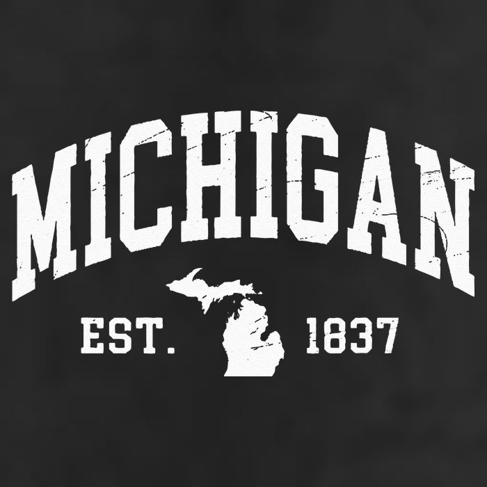 Michigan Est 1837 Distressed Worn Design Classic Hat