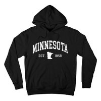 Minnesota Est. 1858 Distressed Worn Classic Hoodie