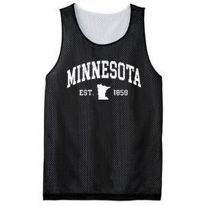 Minnesota Est. 1858 Distressed Worn Classic Mesh Reversible Basketball Jersey Tank