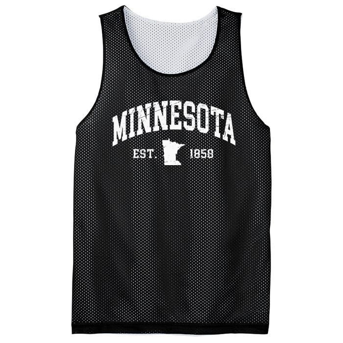 Minnesota Est. 1858 Distressed Worn Classic Mesh Reversible Basketball Jersey Tank