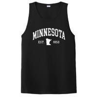 Minnesota Est. 1858 Distressed Worn Classic PosiCharge Competitor Tank