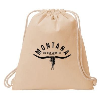 Montana Est. 1889 Vintage Gift Drawstring Bag