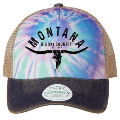 Montana Est. 1889 Vintage Gift Legacy Tie Dye Trucker Hat