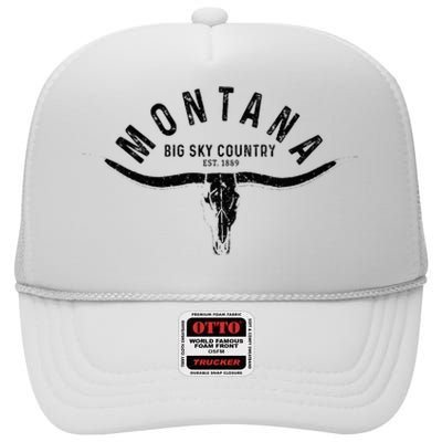 Montana Est. 1889 Vintage Gift High Crown Mesh Back Trucker Hat