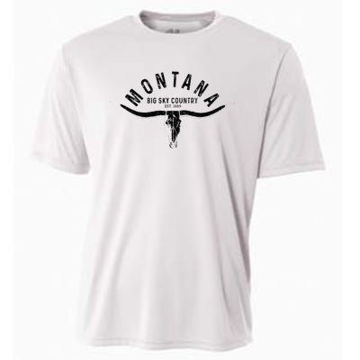 Montana Est. 1889 Vintage Gift Cooling Performance Crew T-Shirt