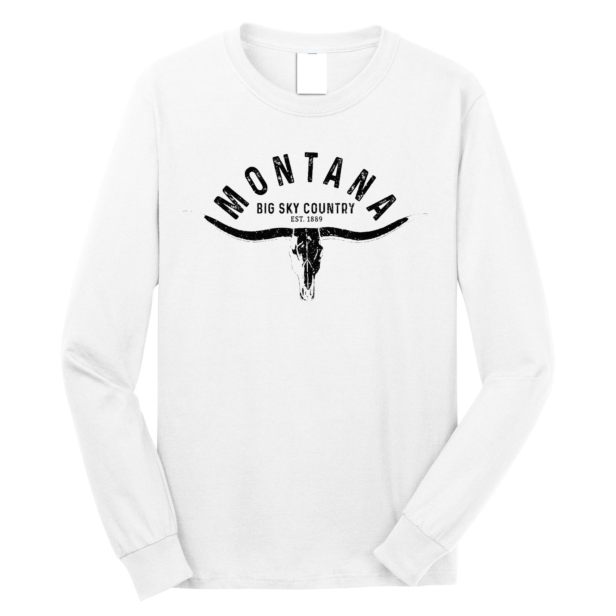 Montana Est. 1889 Vintage Gift Long Sleeve Shirt