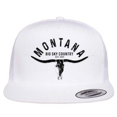 Montana Est. 1889 Vintage Gift Flat Bill Trucker Hat