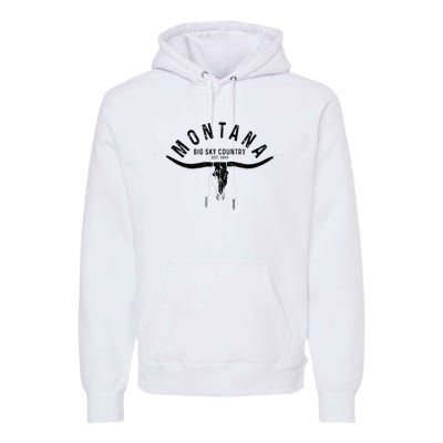 Montana Est. 1889 Vintage Gift Premium Hoodie