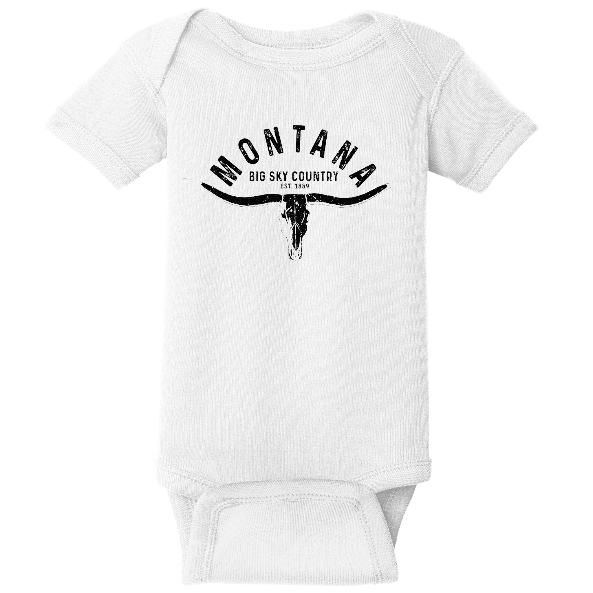 Montana Est. 1889 Vintage Gift Baby Bodysuit