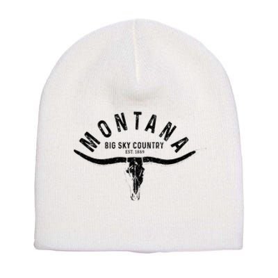 Montana Est. 1889 Vintage Gift Short Acrylic Beanie