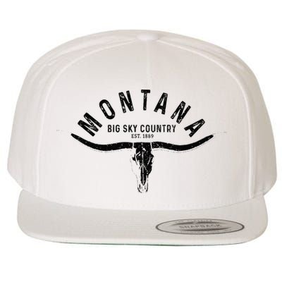 Montana Est. 1889 Vintage Gift Wool Snapback Cap