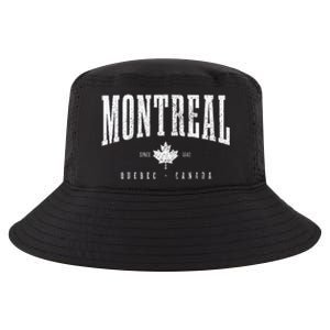 Montreal Est. 1642 Quebec Canada Maple Leaf Patriotic Pride Cool Comfort Performance Bucket Hat