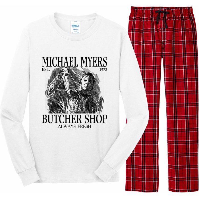 Michael Est 1978 Butcher Shop Always Fresh Horror Long Sleeve Pajama Set