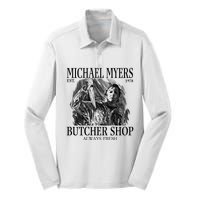 Michael Est 1978 Butcher Shop Always Fresh Horror Silk Touch Performance Long Sleeve Polo