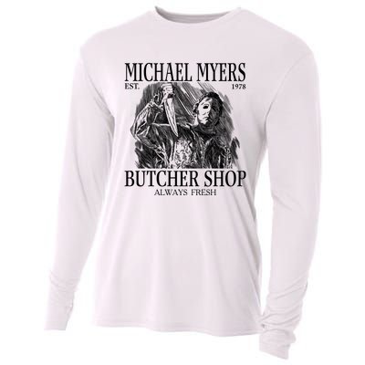 Michael Est 1978 Butcher Shop Always Fresh Horror Cooling Performance Long Sleeve Crew