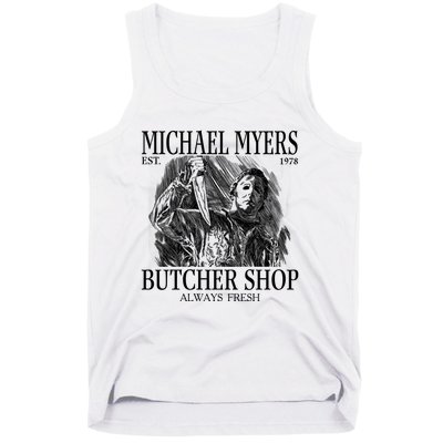 Michael Est 1978 Butcher Shop Always Fresh Horror Tank Top