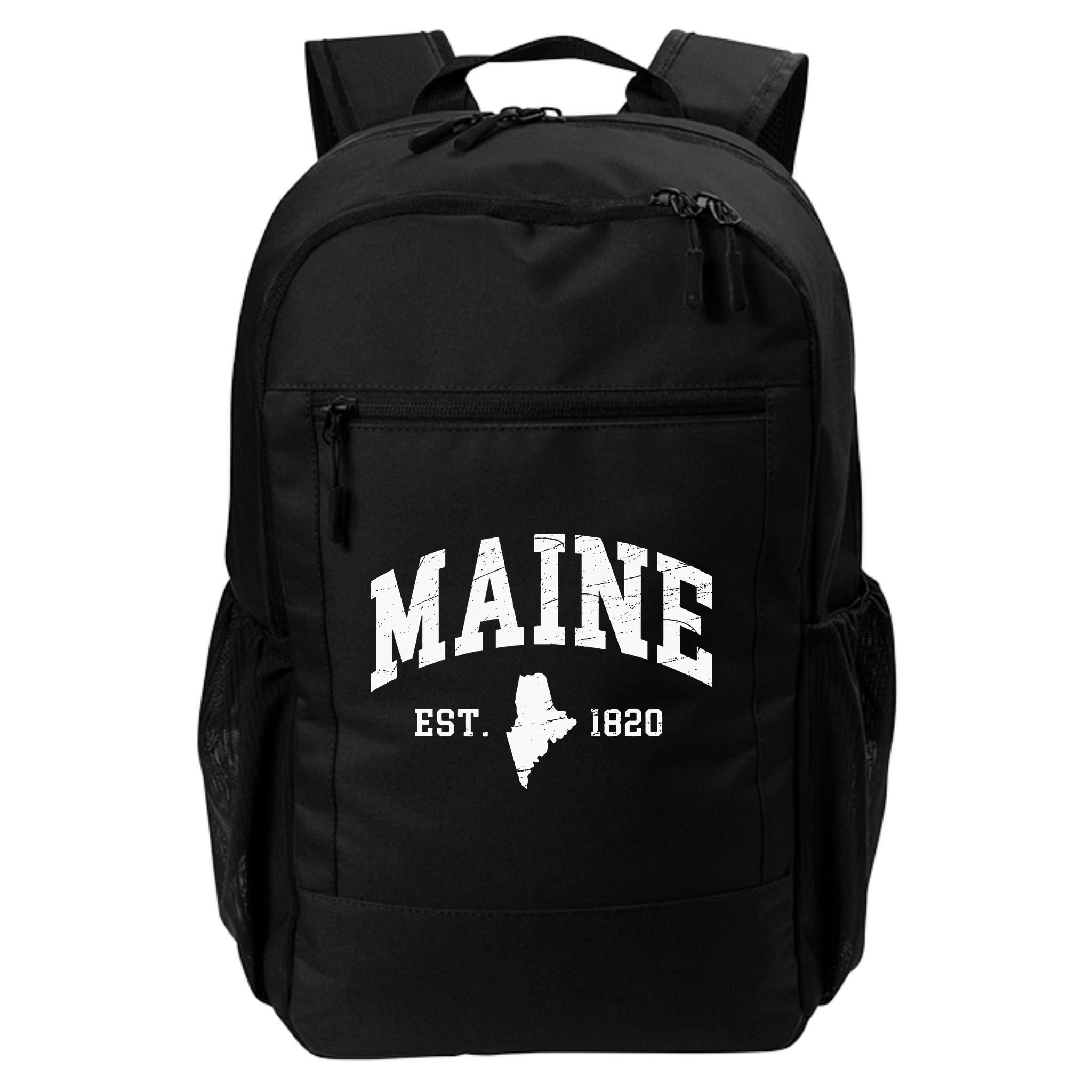 Maine Est. 1820 Distressed Worn Design Classic Backpack