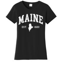 Maine Est. 1820 Distressed Worn Design Classic Women's T-Shirt