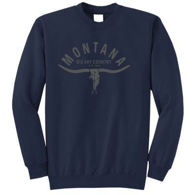 Montana Est 1889 Vintage Gift Tall Sweatshirt