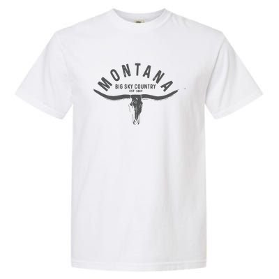 Montana Est 1889 Vintage Gift Garment-Dyed Heavyweight T-Shirt