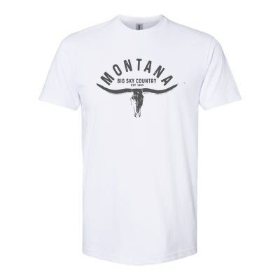 Montana Est 1889 Vintage Gift Softstyle CVC T-Shirt