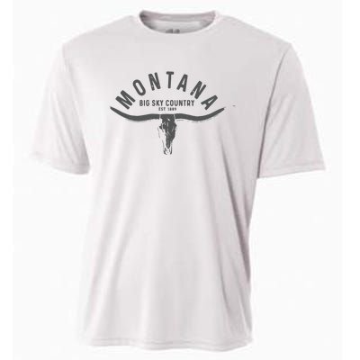 Montana Est 1889 Vintage Gift Cooling Performance Crew T-Shirt