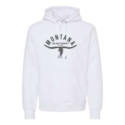 Montana Est 1889 Vintage Gift Premium Hoodie