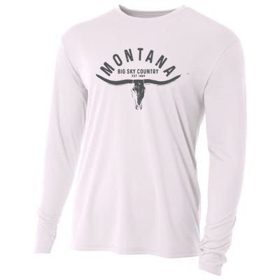 Montana Est 1889 Vintage Gift Cooling Performance Long Sleeve Crew