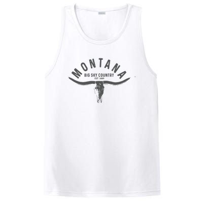 Montana Est 1889 Vintage Gift PosiCharge Competitor Tank