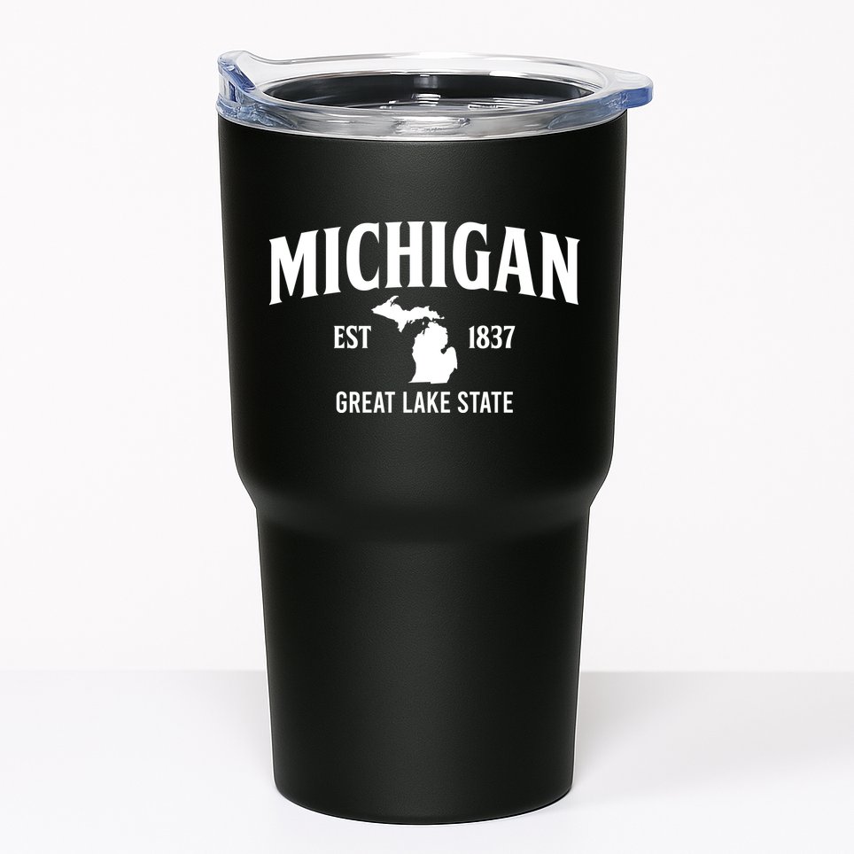 Michigan Est 1837 Great Lake State MI Pride USA Tumbler