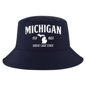 Michigan Est 1837 Great Lake State MI Pride USA Cool Comfort Performance Bucket Hat