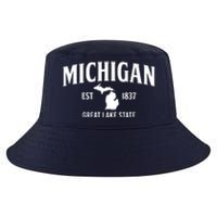 Michigan Est 1837 Great Lake State MI Pride USA Cool Comfort Performance Bucket Hat